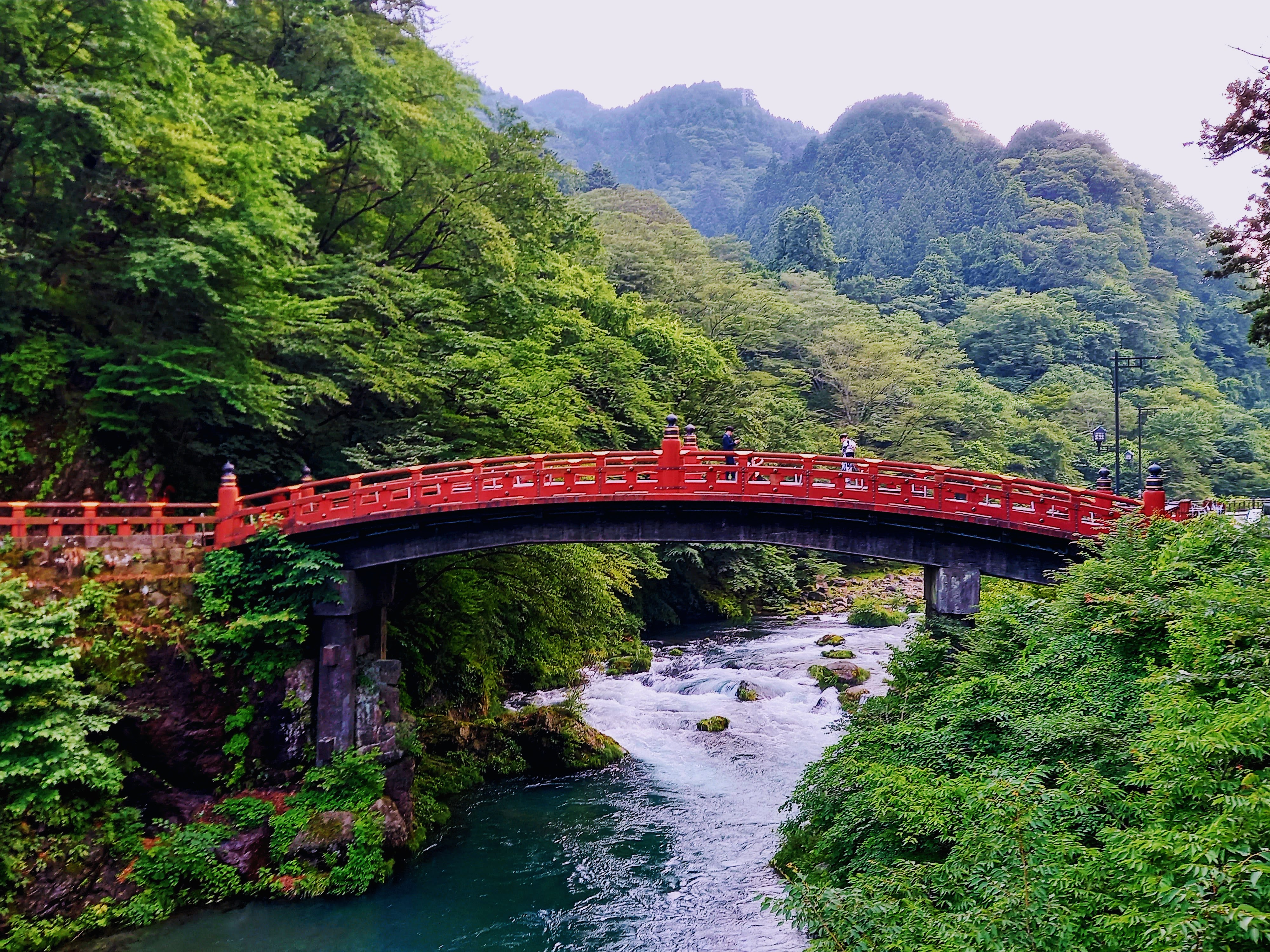 Shinkyo red bridge in Nikko