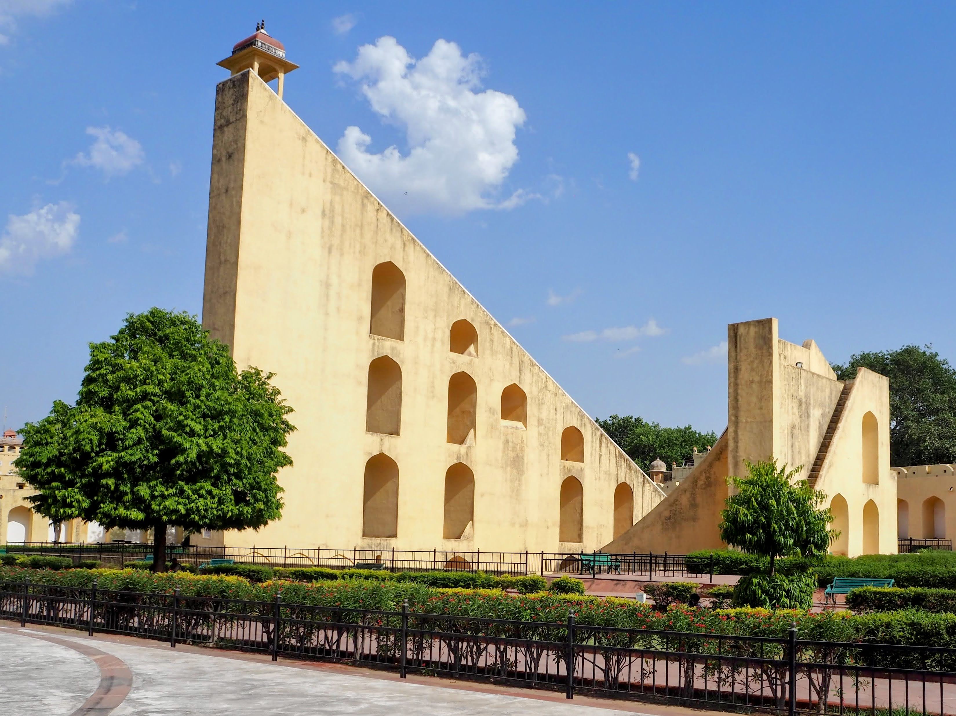 Samrat Yantra, the world's largest stone sundial at Jantar Mantar, Jaipur