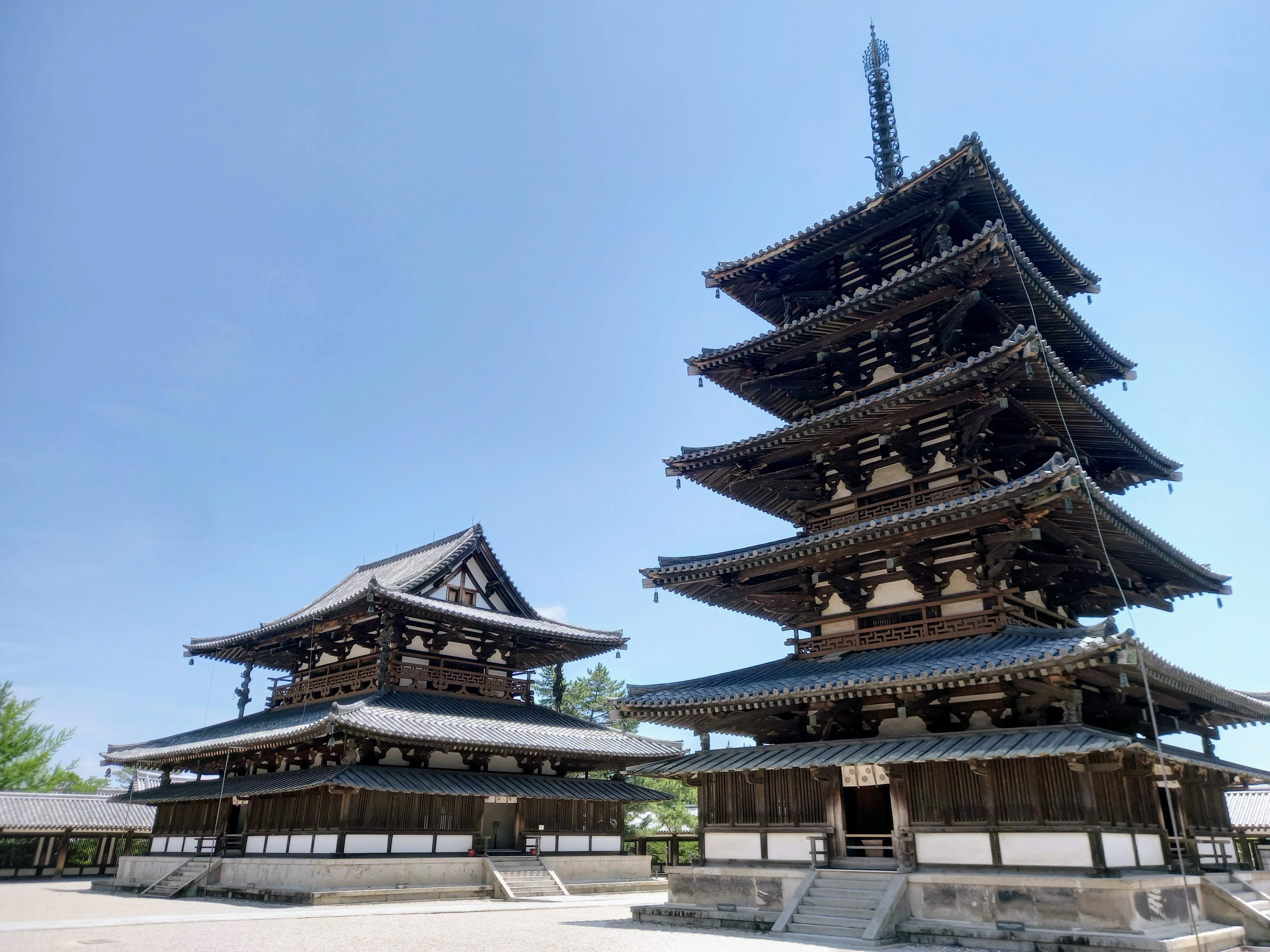 Horyu-ji temple complex in Nara Prefecture
